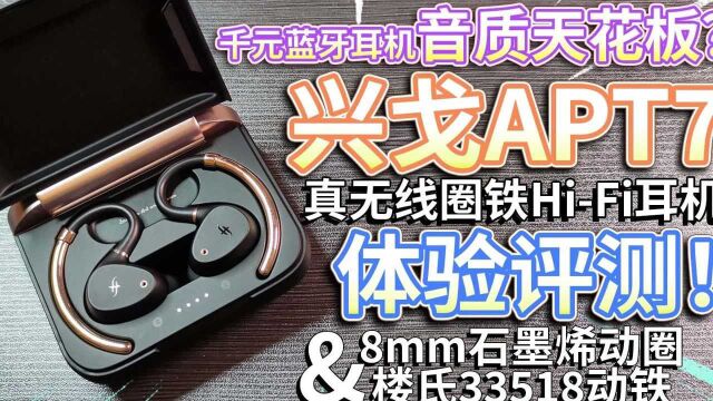 【千元蓝牙耳机评测】真无线圈铁HiFi耳机!千元音质的天花板?#蓝牙耳机