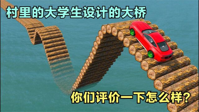 模拟器:村里唯一的大学生设计的大桥,你们评价一下怎么样?