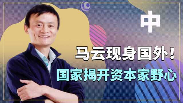 马云海外资产意外曝光,国家揭开资本家野心,资本整治刻不容缓