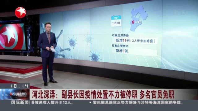 河北深泽:副县长因疫情处置不力被停职 多名官员免职