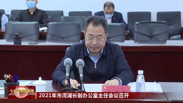 2021年七台河市河湖长制办公室主任会议召开