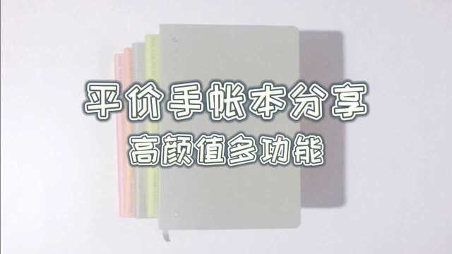 【文具分享】学生党平价手帐本分享,超高颜值笔记本