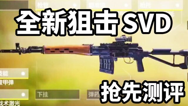 全新连狙SVD抢先测评