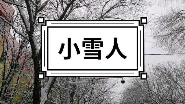 新疆的小雪人