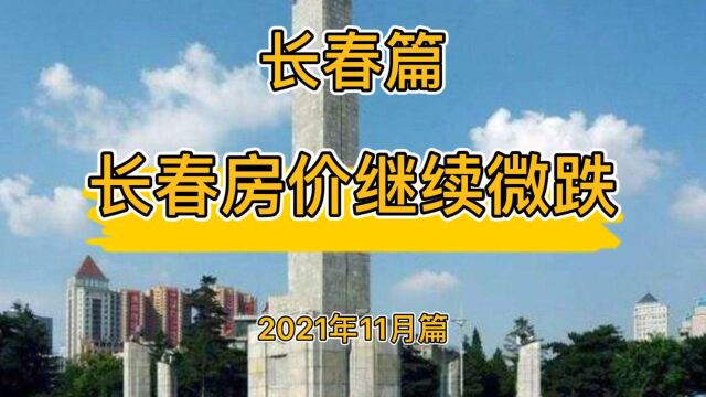 长春房价继续微跌,降维观房势(2021年11月篇)