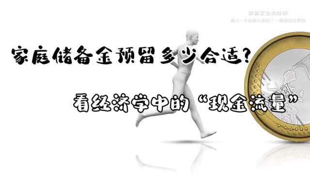 家庭储备金预留多少合适?|看经济学中的“现金流量”