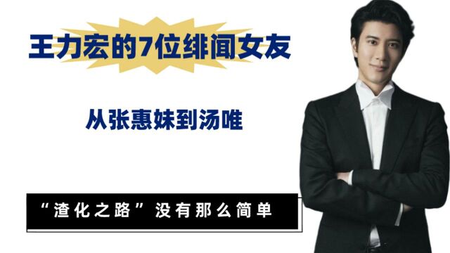 王力宏的7位绯闻女友,从张惠妹到汤唯,“渣化之路”没有那么简单