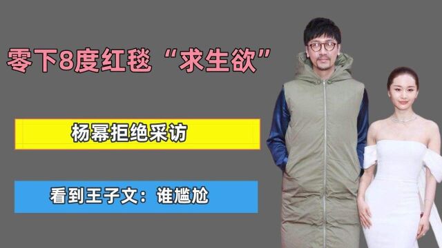 零下八度红毯“求生欲”,吴京冻的原地打转,赵丽颖两眼含泪,看到王子文:谁尴尬