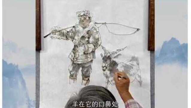 王宓中国人物画《初雪》21