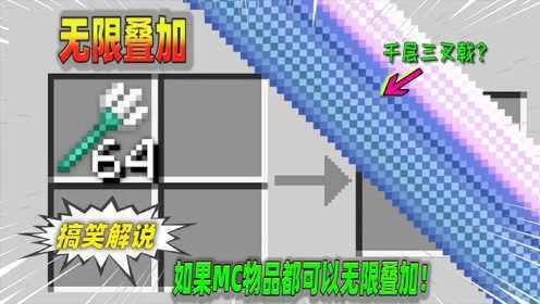 我的世界：如果MC物品可以无限的叠加