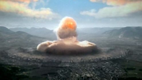 广岛原子弹爆炸的真实镜头，因为现场过于惨烈，日本要求紧急禁播