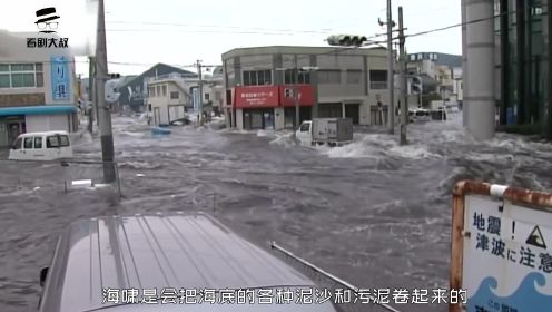 实拍2011年日本地震引发的海啸，在自然灾害面前，人类真的很渺小