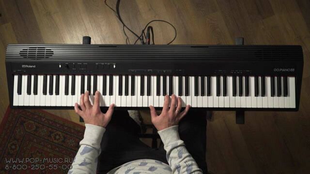 最便宜的大牌:ROLAND GO PIANO 88P电钢琴演示视频—键盘中国