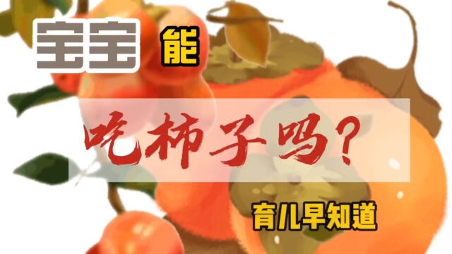 宝宝能吃柿子吗?