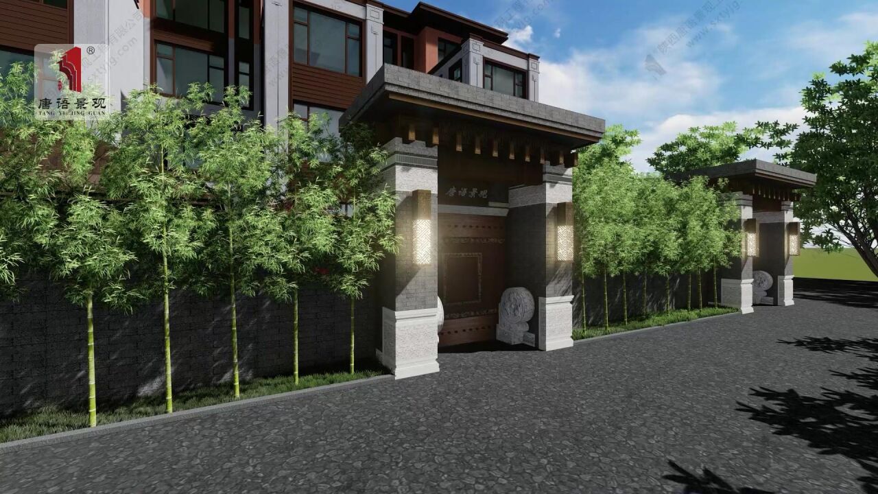 新中式一层小合院,独属东方的优雅韵味,新中式庭院设计案例,新农村自建房,一个有特色的庭院,江南风格别墅庭院设计。_高清1080P在线观看平台_腾讯视频