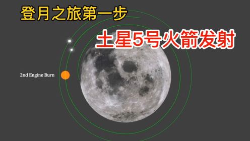 登月之旅三部曲，土星5号火箭发射