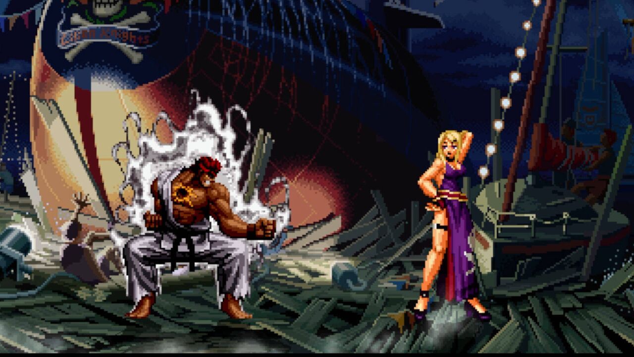 拳皇mugen,珍妮特vs白隆,本以为珍妮特会败北的