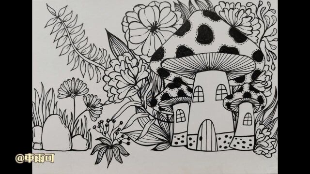 线描插画～我的秘密花园系列～5