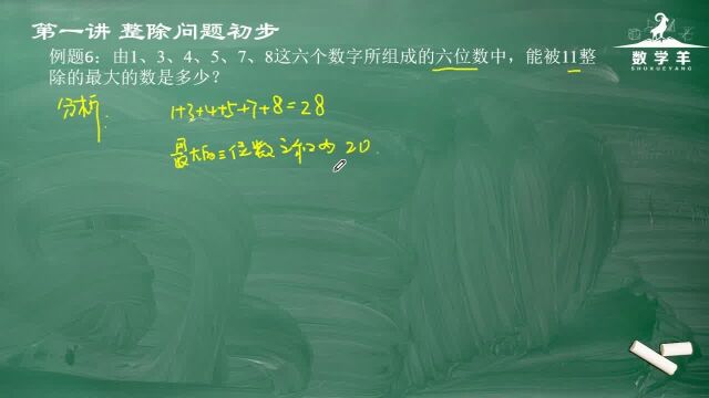 小学思维数学,第01整除问题初步例题六,整除问题初步