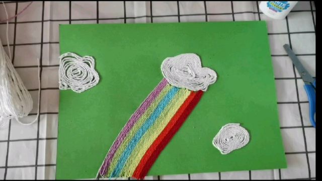 幼儿手工纸绳贴画制作教程