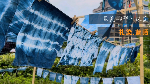 当自然与艺术撞了个满怀61扎染蓝晒