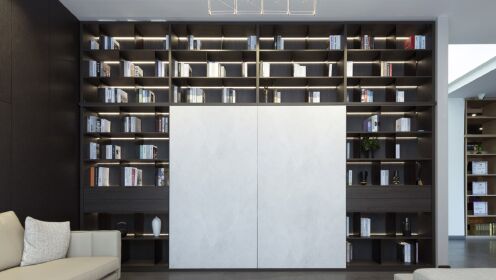 2022年最流行的装修设计，门墙柜一体化—书房空间推荐