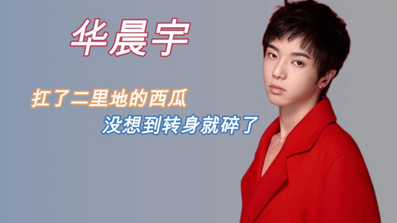 华晨宇搞笑名场面:扛了二里地的西瓜,没想到转身就碎了