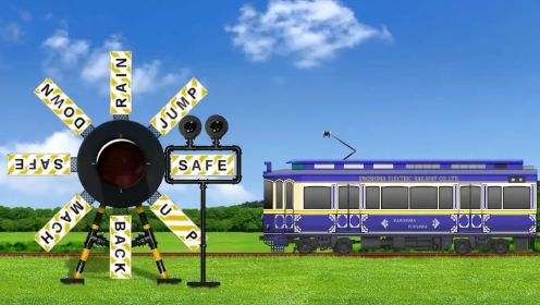 铁路火车动画系列：小火车外出玩耍