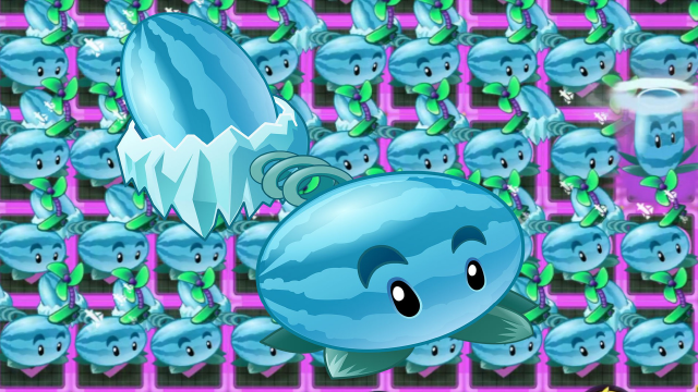 植物大战僵尸:在二代冰西瓜强不强?僵尸表示完全动不了