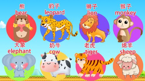 第25集 儿童英语启蒙，认识各种动物学习英语单词