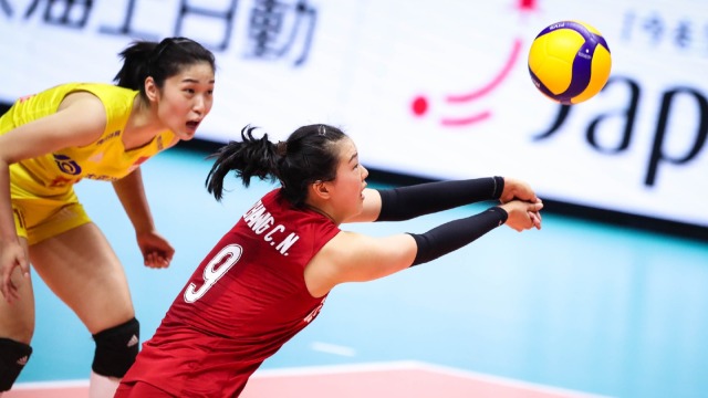 张常宁鱼跃救球集锦