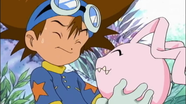 太一和滚球兽第一次见面,场面好有爱啊!