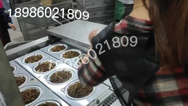 连续式熟食卤制品气调保鲜包装机 碗装宫保鸡丁碗装封口机(真空压力可调整) 武汉吕工机械有限公司