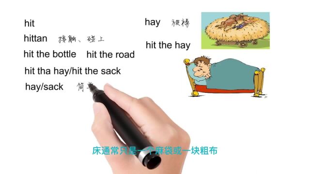 英语思维解密,为什么hit the hay表示去睡觉,轻松学英语