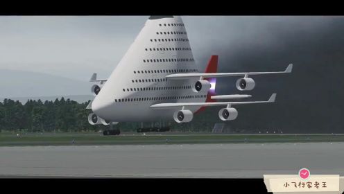 比A380还大的飞机？刚起飞就遇到湍流，最后在机场坠毁 | Xp11