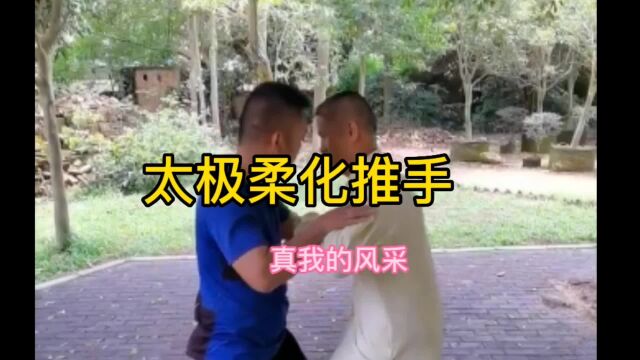 真我的风采太极柔化推手