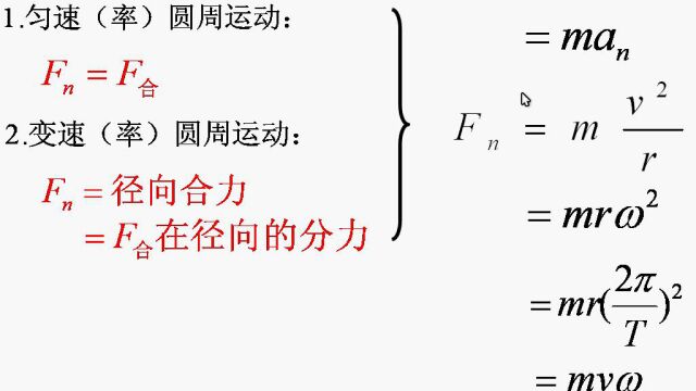圆周运动的知识梳理