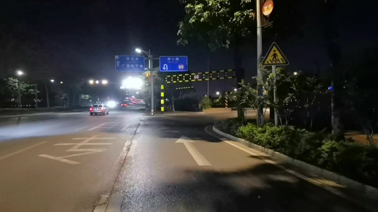 佛山市南海区桂城街道海八路夜景