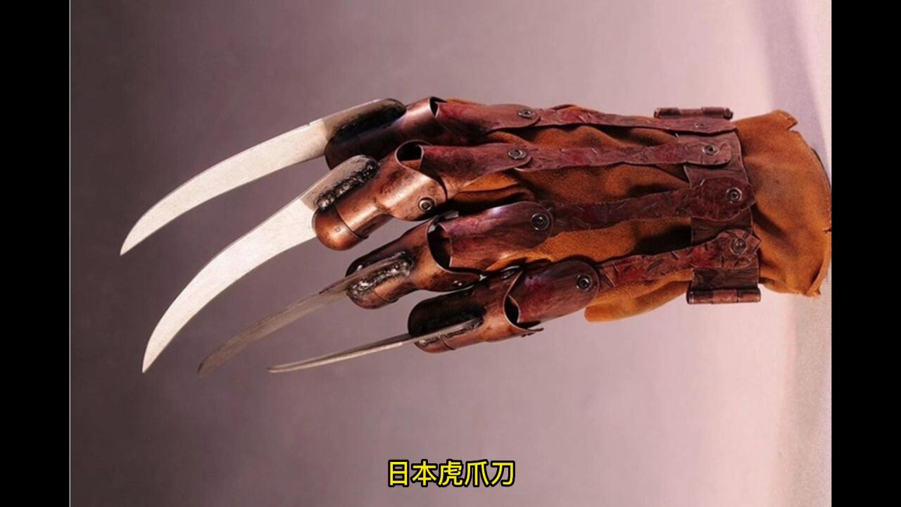 世界奇特兵器:日本"虎爪刀"最凶悍,但不是中国乐器的对手_腾讯视频