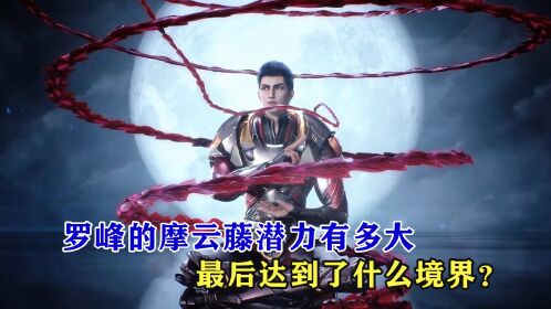 吞噬星空:罗峰的摩云藤潜力有多大,它最后达到了什么境界?