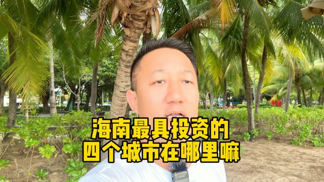 海南最具投资价值的四个区域,你知道在哪里