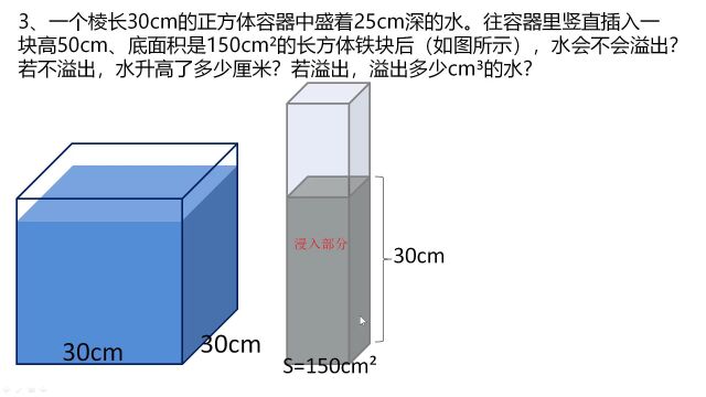 五下排水法求体积变式(已修正)