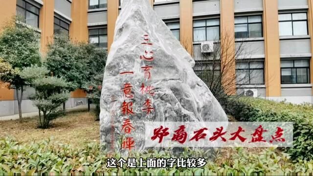 校园里你印象最深刻的石头是哪一个?#大学 #校园 #石头