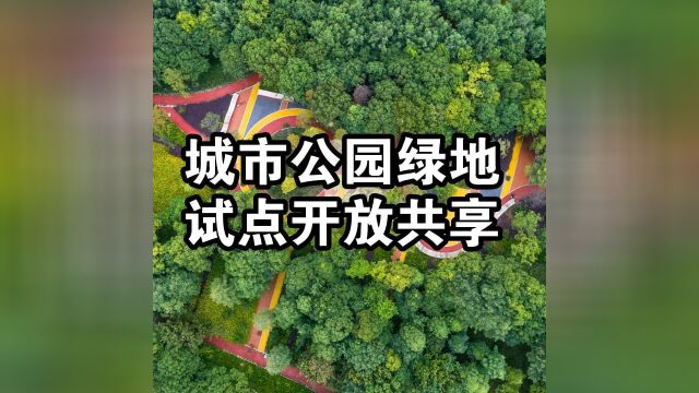 城市公园绿地试点开放共享,户外搭帐篷、运动健身有地可去