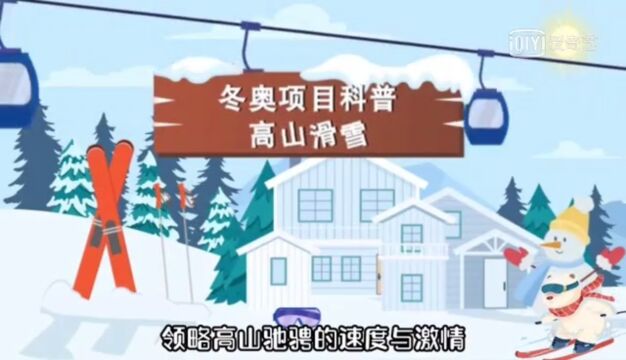 冬奥项目科普高山滑雪