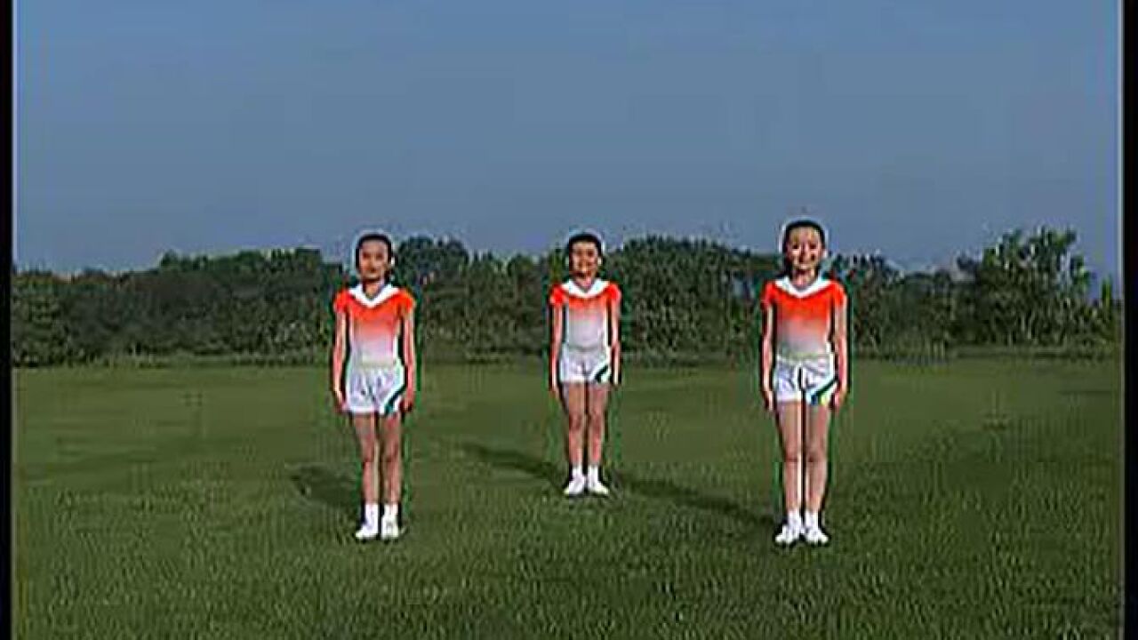 七彩阳光广播体操示范分解镜面版_高清