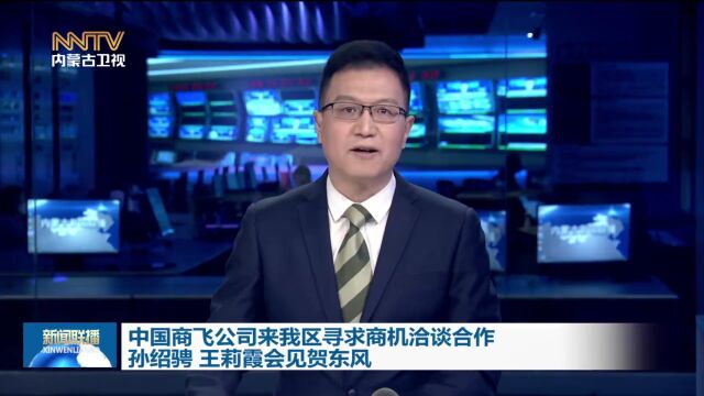 中国商飞公司来我区寻求商机洽谈合作 孙绍骋王莉霞会见贺东风