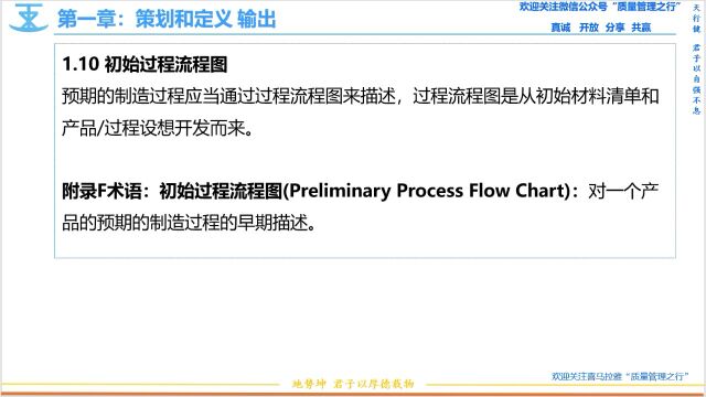 32 1.10初始过程流程图 APQP先期产品质量策划 质量管理