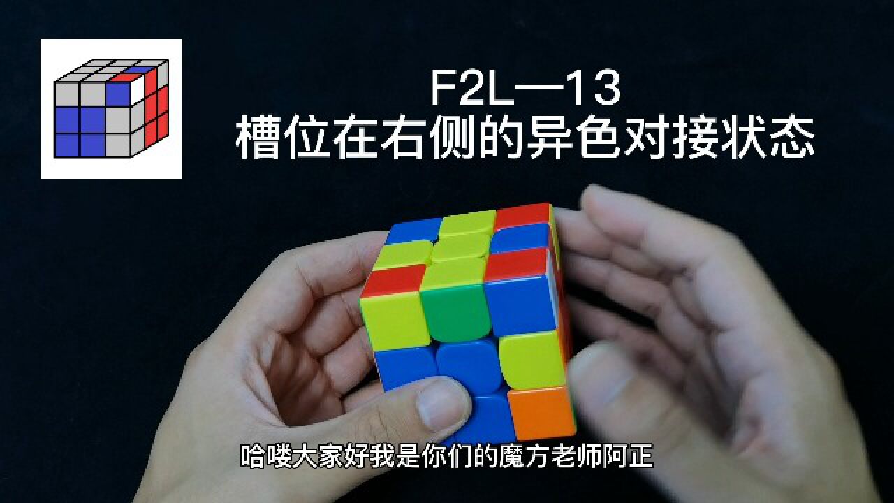 三阶魔方CFOP速拧教程,F2L公式讲解13期_高清1080P在线观看平台_腾讯视频