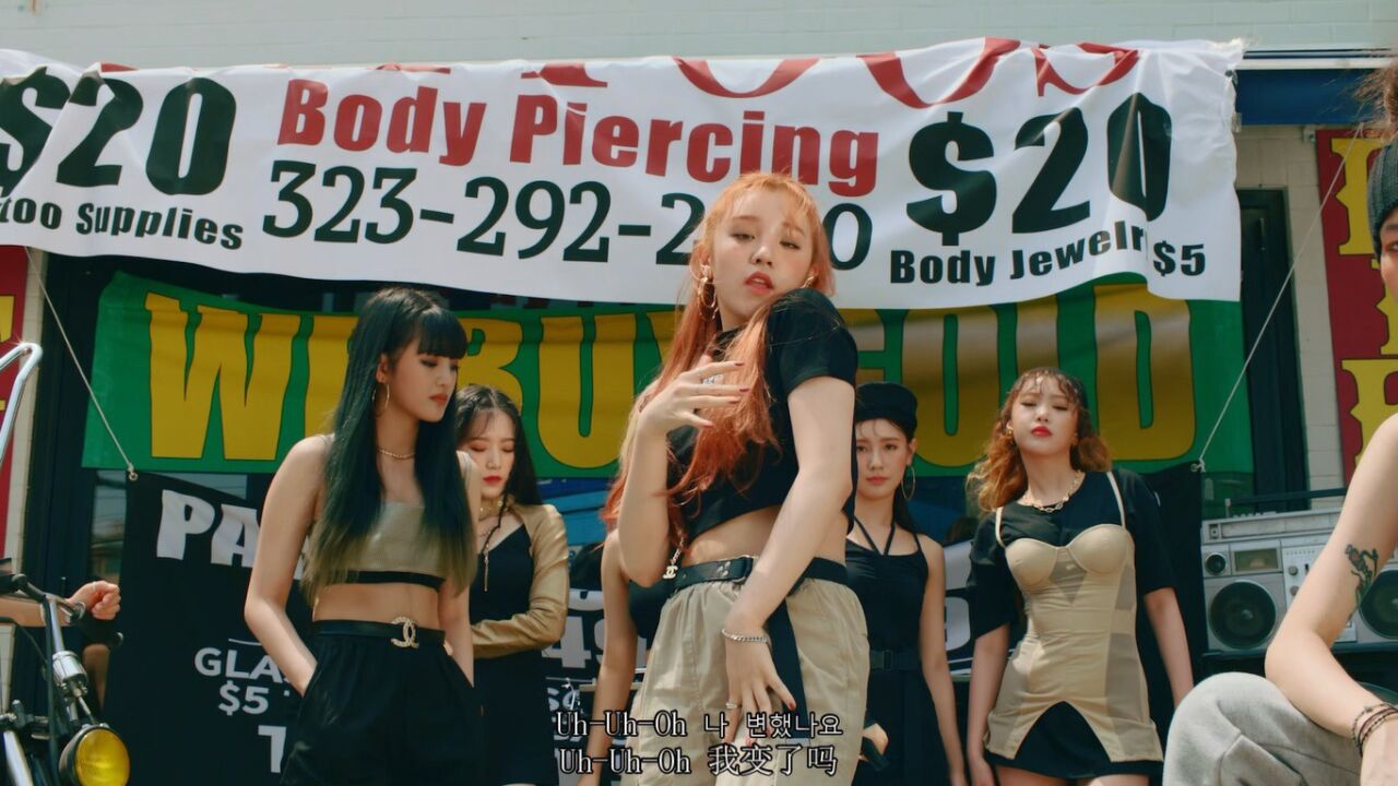 嘻哈复古风?(g)i-dle《uh-oh》高清mv重制版 中韩双字